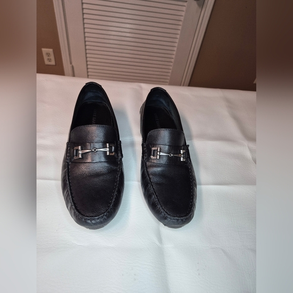 Cole Haan Black Leather Men's Loafers - Picture 1 of 10
